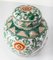 Vintage Chinese Green and Red Famille Rose Ginger Jar 7