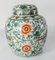 Vintage Chinese Green and Red Famille Rose Ginger Jar 3