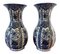 Italian Blue and White Porcelain Vases by Ardalt Blue Delfia, Set of 2 1