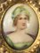 Early 20th Century German Porcelain Portrait in Giltwood Frame 5