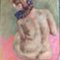 Female Nude Life Study, 1960s, Pastel on Paper 4