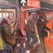 Músicos callejeros, años 70, Pintura sobre lienzo, Imagen 2