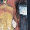 Interior modernista desnudo femenino, años 60, pintura sobre lienzo, enmarcado, Imagen 5