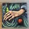 Modernist Hand with Pear & Apple, 1980s, Painting 6