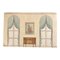 Regency Style Architectural Interior, 20th Century, Watercolor on Paper 1