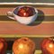 Bodegón con frutas y vasos, años 80, Pintura sobre papel, Imagen 3