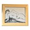 Abstract Female Nude, 1960s, Watercolor on Paper, Framed, Image 1