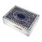 Italian 800 Silver and Blue and White Enamel Box, Image 1