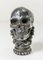 Victorian Silverplate Memento Mori Skull Box 3