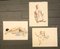 Female Nudes, 1970s, Watercolor on Paper, Set of 3, Image 4