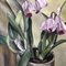 Bodegón modernista con orquídeas, años 50, pintura sobre lienzo, Enmarcado, Imagen 3