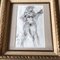 Dopo Reginald Marsh, Figura nuda astratta, anni '60, Disegno a carboncino, Immagine 2