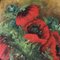 Natura morta con papaveri, anni '50, dipinto su tela, con cornice, Immagine 3