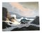 Paisaje marino modernista, años 80, Pintura sobre lienzo, Imagen 1