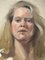 Christine Cancelli, Frauenporträt, 1970er, Malerei auf Leinwand 2