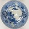 Large Antique Japanese Arita Imari Blue and White Bowl, Image 13