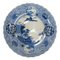Große antike japanische Arita Imari Schale in Blau und Weiß 1