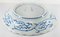 Large Antique Japanese Arita Imari Blue and White Bowl, Image 11
