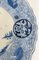 Große antike japanische Arita Imari Schale in Blau und Weiß 6