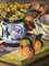 Después de Matisse, Bodegón de mesa, años 80, Pintura sobre lienzo, Imagen 2