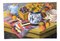Después de Matisse, Bodegón de mesa, años 80, Pintura sobre lienzo, Imagen 1