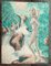 Sawyer, Grande nudo femminile astratto in cascata, anni '70, dipinto su tela, Immagine 5