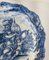 Plato azul y blanco de mayólica de loza renacentista italiana, Imagen 3