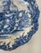 Plato azul y blanco de mayólica de loza renacentista italiana, Imagen 4