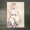 Desnudo femenino abstracto, años 70, Acuarela sobre papel, Imagen 4