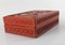Chinese Red Carved Cinnabar Lacquer Trinket Box 4