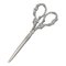 Steel Scissors with 800 Silver Grape Motif Handles 1