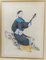 Artista cinese dell'esportazione, Ritratto, 1800, Acquarello su carta, Immagine 2