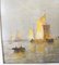 Paul Jean Clays, Dutch Ships, 1800s, Oil Painting on Wood Panel, Framed 7