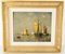 Paul Jean Clays, Barcos holandeses, década de 1800, pintura al óleo sobre panel de madera, enmarcado, Imagen 13