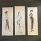 Fashion Illustrations, 1950s, Mixed Media on Paper, Set of 3 8