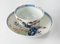 English Lowestoft Redgrave Blue Bomb Pattern Teacup and Saucer, Set of 2 13