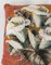 Cojín decorativo de lirio de agua bordado tapiz de cuentas victoriano, Imagen 2