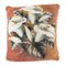 Cojín decorativo de lirio de agua bordado tapiz de cuentas victoriano, Imagen 1