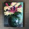 Natura morta con fiori in vaso, anni '90, dipinto su tela, Immagine 4