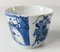 Copa china de vino azul y blanco del siglo XVIII con Guerreros, Imagen 11