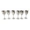 Chinese Chinoiserie Sterling Silver Codial Cups, Set of 6, Image 1