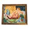 Desnudo femenino modernista, Años 70, Pintura, Enmarcado, Imagen 1