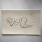Desnudo femenino abstracto, años 70, Carbón sobre papel, Imagen 5