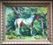 Horse in Woodlands, 1970s, Painting on Canvas, Framed 5
