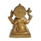 Figura Ganesha piccola vintage in ottone, Immagine 4