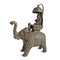 Elefante antiguo de bronce con jinete Shiva, Imagen 4