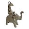 Antiker Bronze Elefant mit Shiva Reiter 7