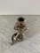 Candelabro vintage plateado con forma de serpiente, Imagen 2