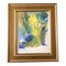 Retrato modernista abstracto, años 60, pastel sobre papel, enmarcado, Imagen 1