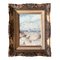 Kleine Meereslandschaft mit Möwen, 1960er, Gemälde auf Leinwand, Gerahmt 1